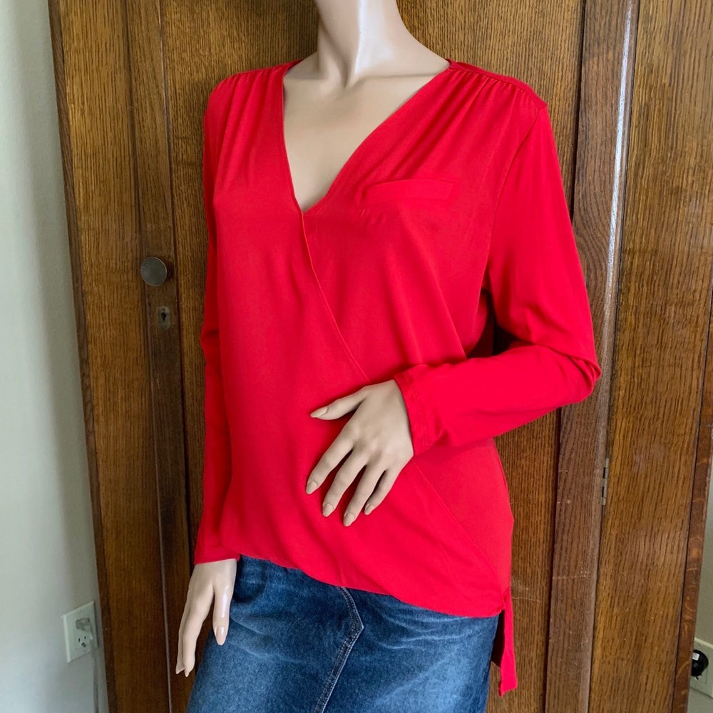 Vince Camuto cross-over blouse